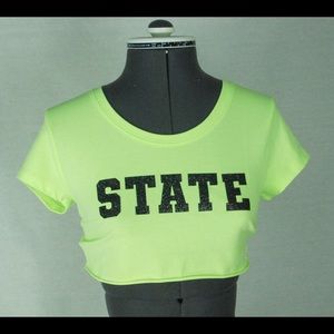 Michigan State Super crop tee
